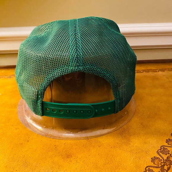 VTG NFL New York Jets Mesh Snapback Green Trucker Hat Macgregor Sports Specialty - Picture 5 of 8